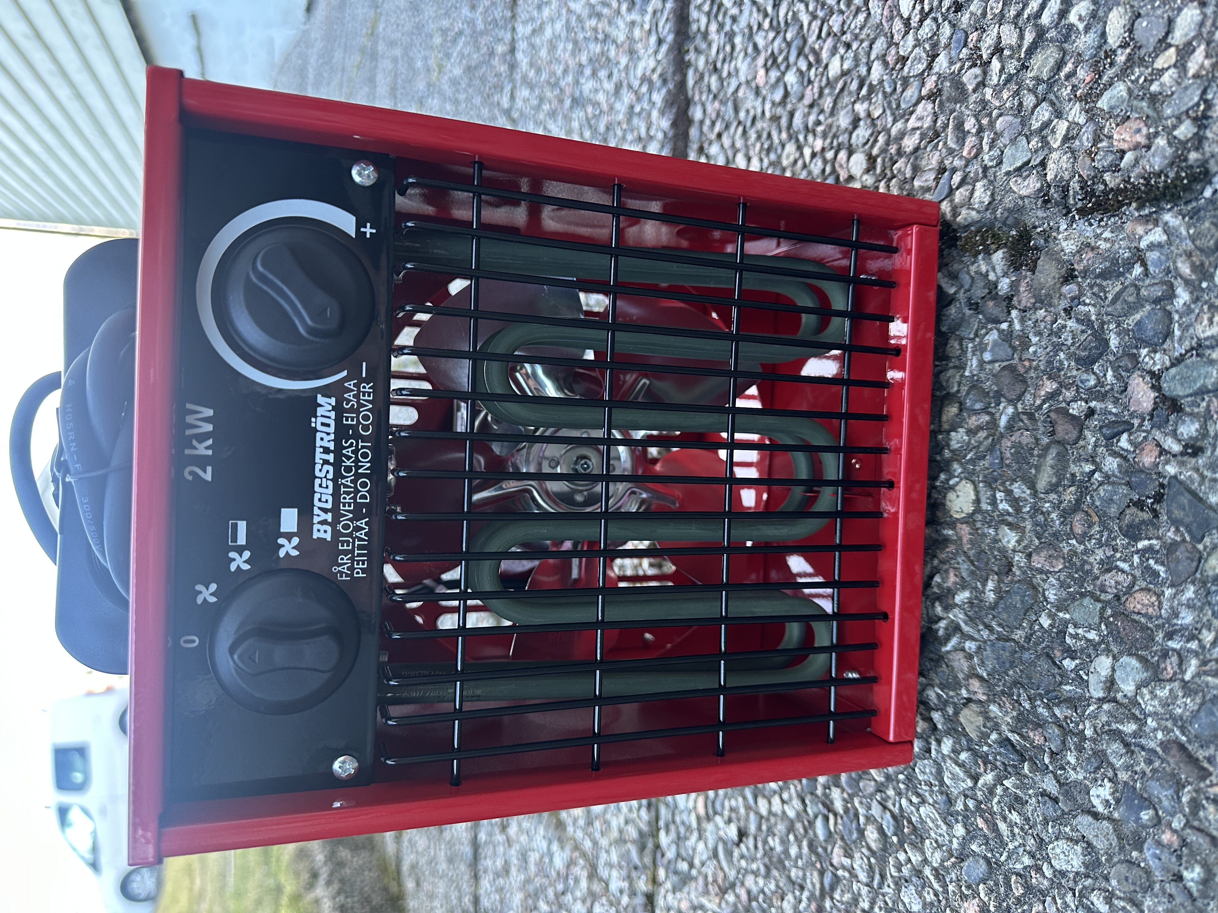 Byggvarmer 2 kW til utleie i Vestby